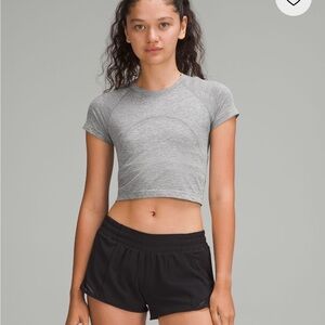 Lululemon Short Sleeve Cropped Active Top